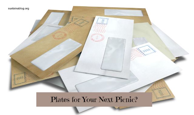 junk mail for paper plates