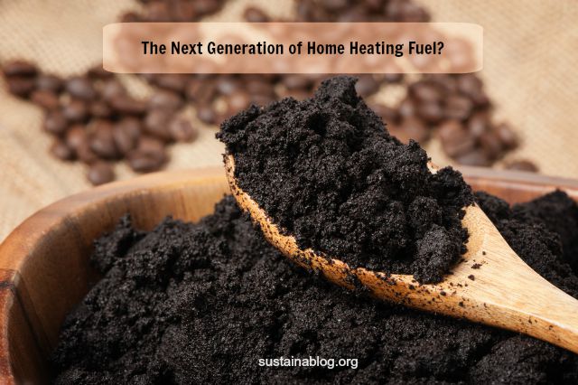 used coffee grounds for home heating fuel?