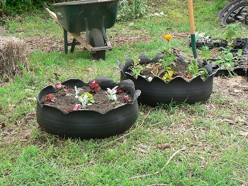 Tire Planters