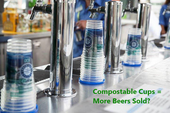 concert venues that use compostable cups may sell more beer