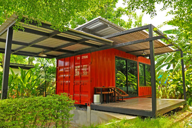 modified shipping container