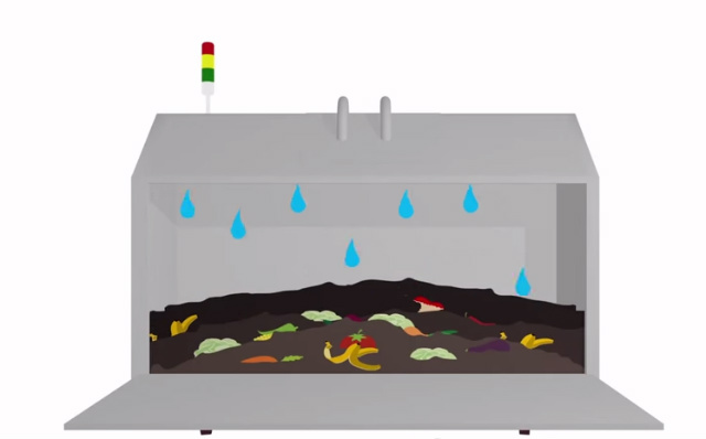 ecosafe digester turns food waste into grey water