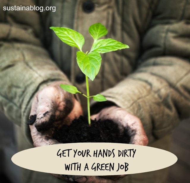 get your hands dirty with a green job