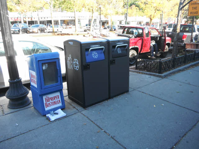 bigbelly trash cans in brookline massachusetts