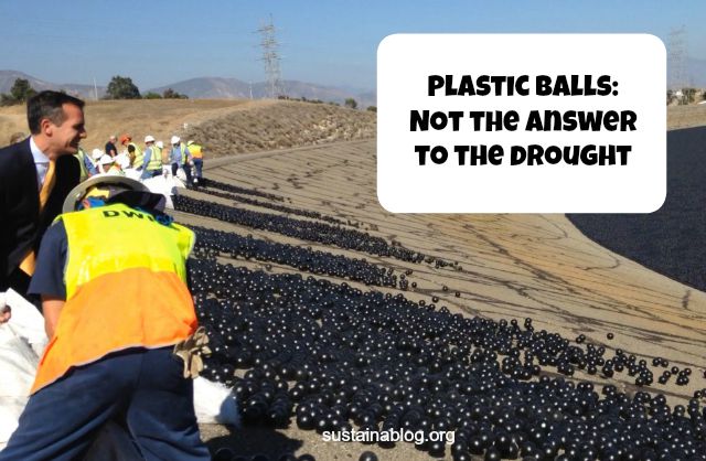 creating plastic waste with shade balls