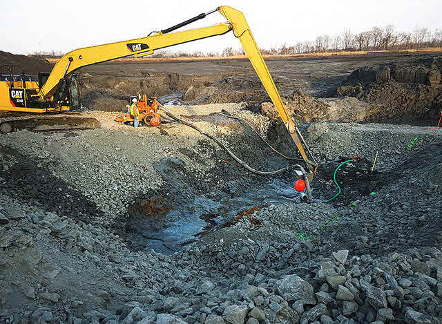 coal ash spill site